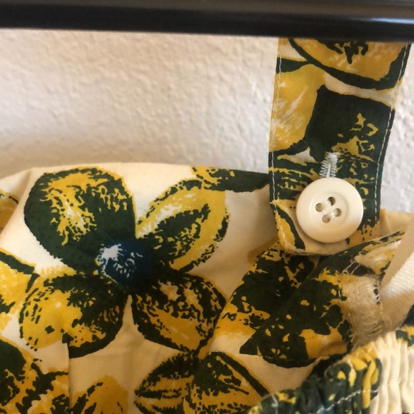 Anthropologie Burgeoning Hypericum Floral Retro Halter Dress - Picture 10 of 13